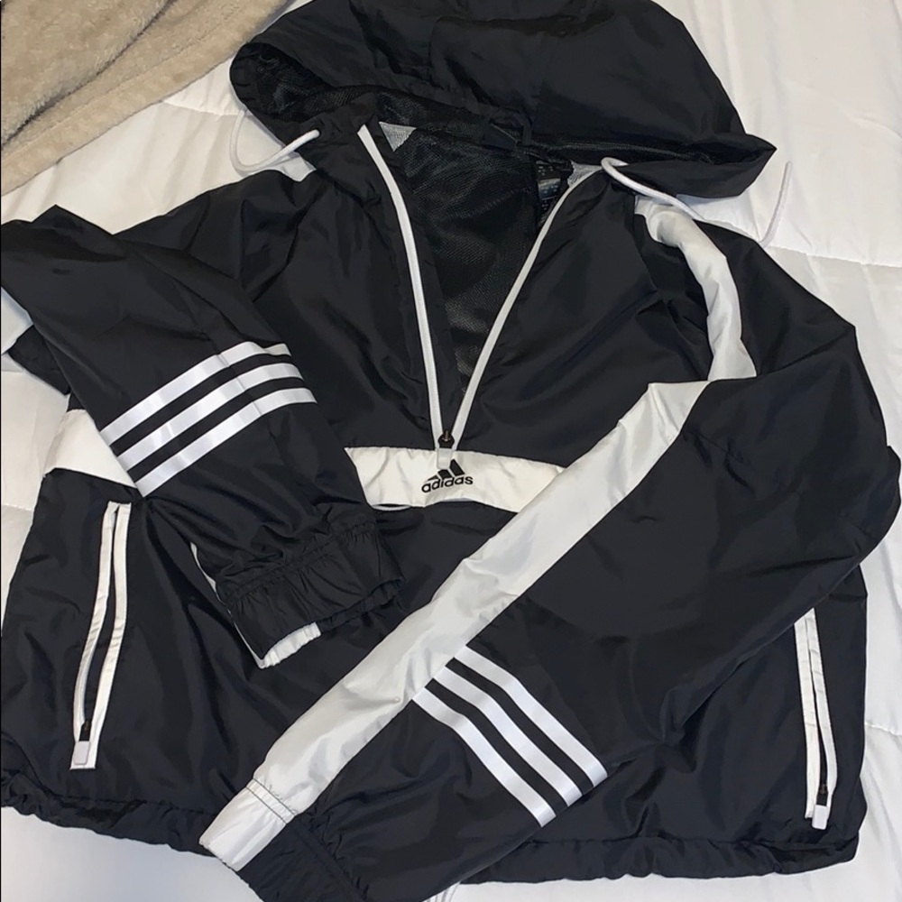 Adidas cropped rain jacket